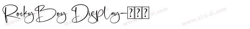RockyBoy Display字体转换